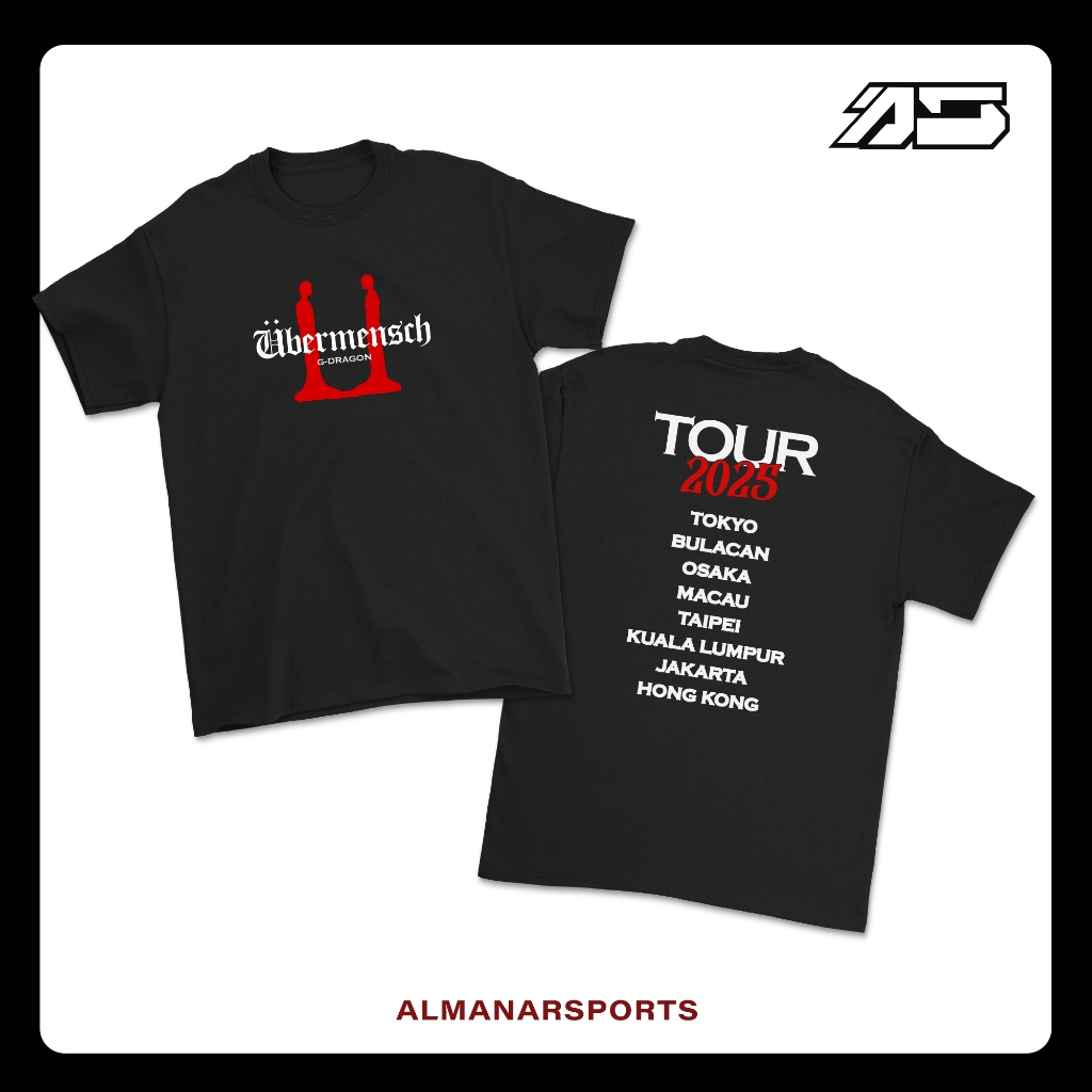 Hipster Underwear G-Dragon 2025 Ubermensch World Tour T-Shirt