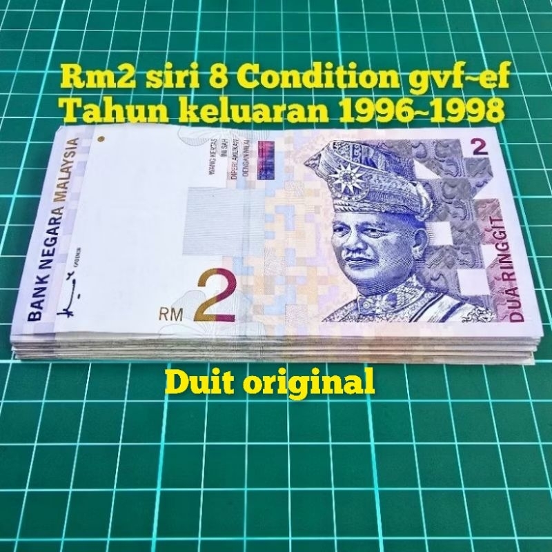 (A93) Rm2 siri 8 duit lama duit kertas lama duit syiling lama barang ...