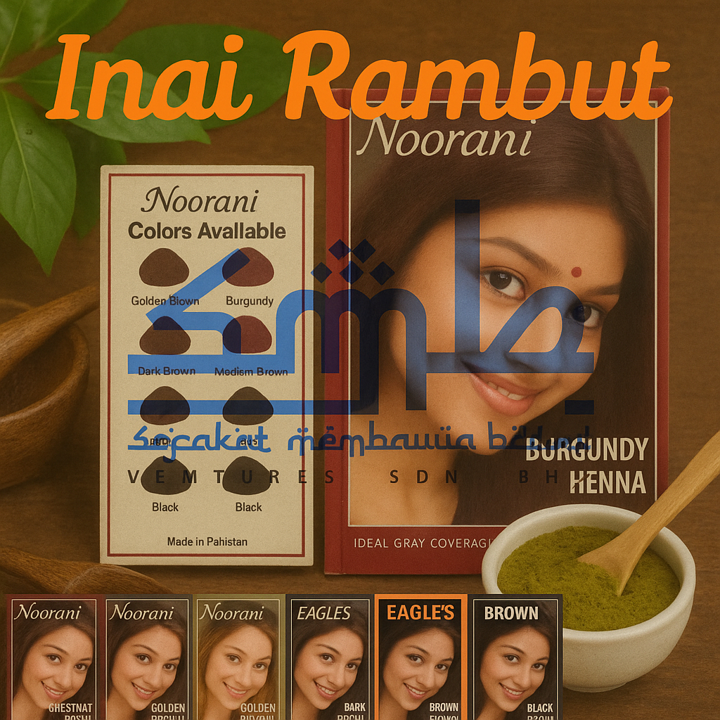(MD) Inai Rambut HALAL / Inai Kon / Kerongsang / Inai Celup / Inai ...