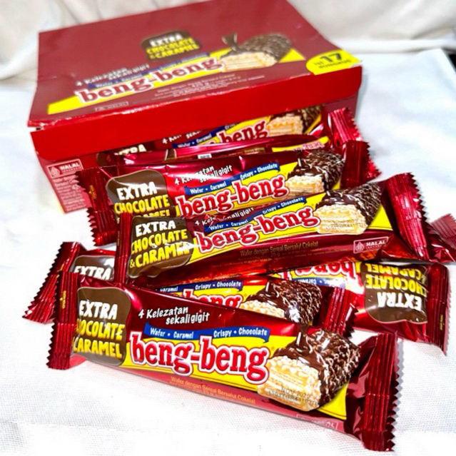 Beng-Beng Wafer Extra Chocolate & Caramel (1bar) | Shopee Malaysia