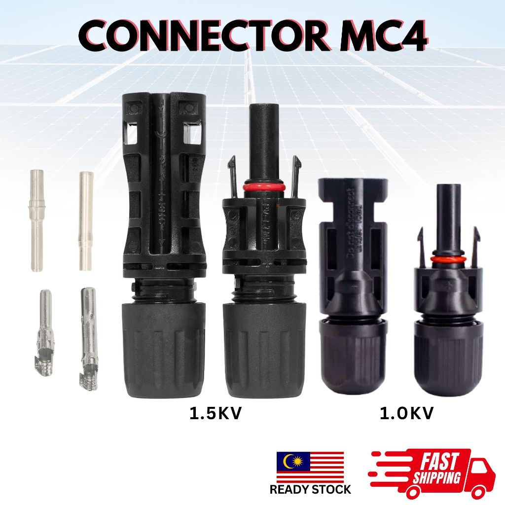 1 Set Male Female MC4 30A 1.0KV 1.5KV 2.5MM 4.0MM 6.0MM Photovoltaic ...