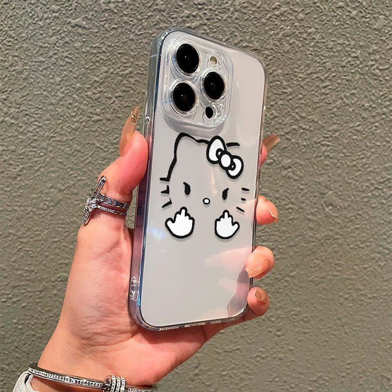 Hello Kitty Doodle Cute Full Protective Transparent Bumper Casing from ...