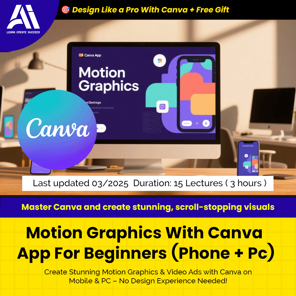 Canva Video Course - Motion Graphics With Canva App For Beginners ...