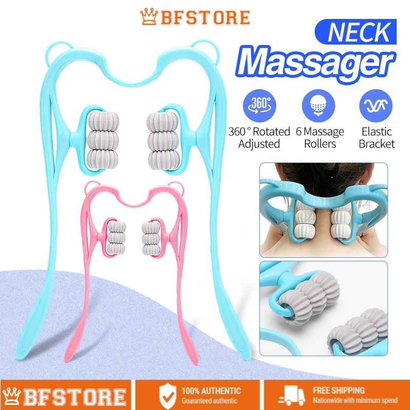 Neck Massage Tool Pressure Pain Relieve Hand Roller Massager Neck ...