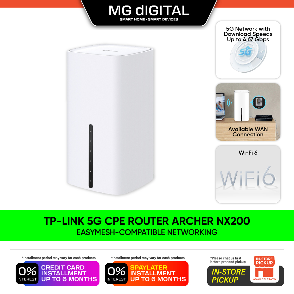 [READY STOCK] TP-LINK 5G CPE Router Archer NX200 AX1800 5G Wireless ...