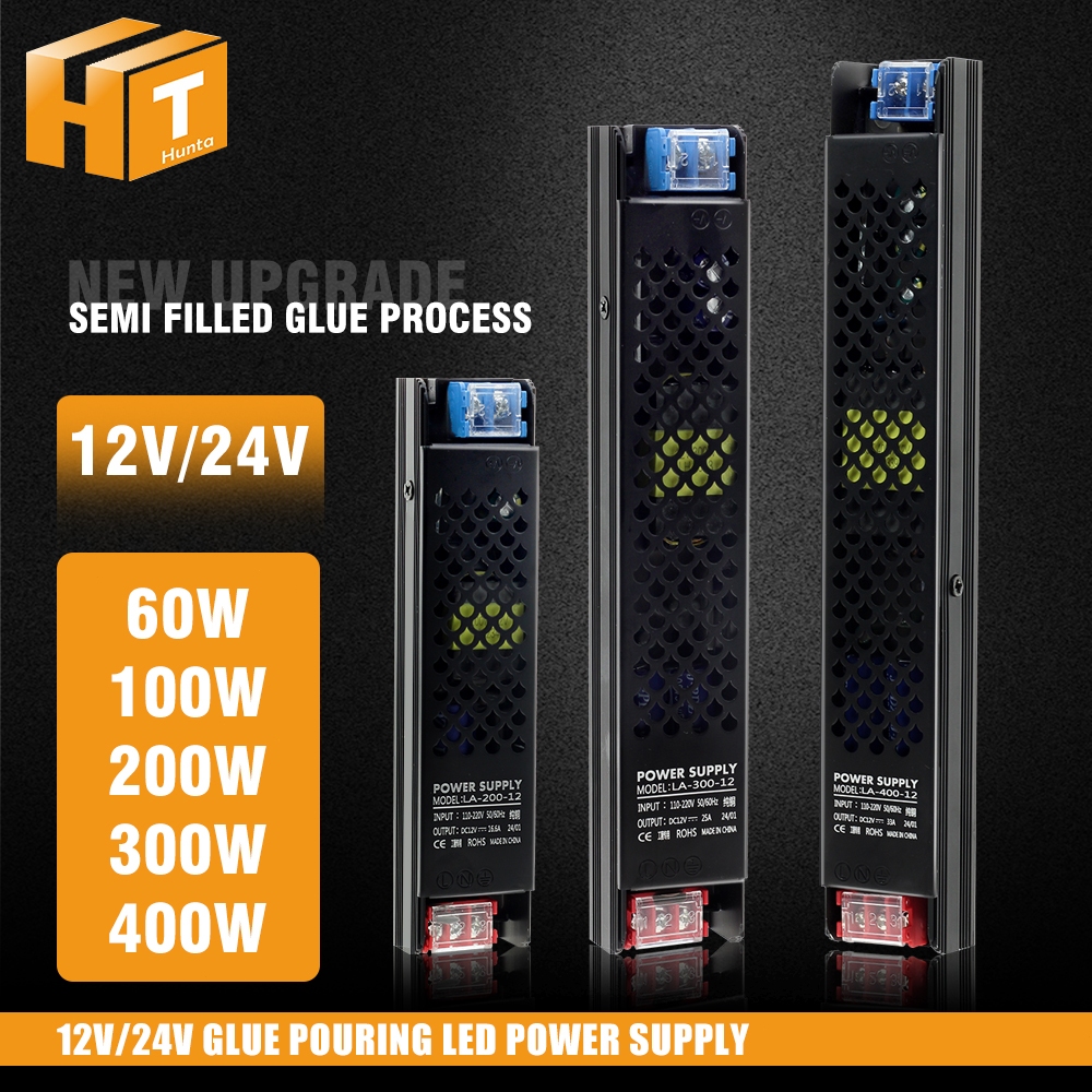 Power supply, Semi-glue filling process DC12V/24V 60W/100W/200W/300W ...