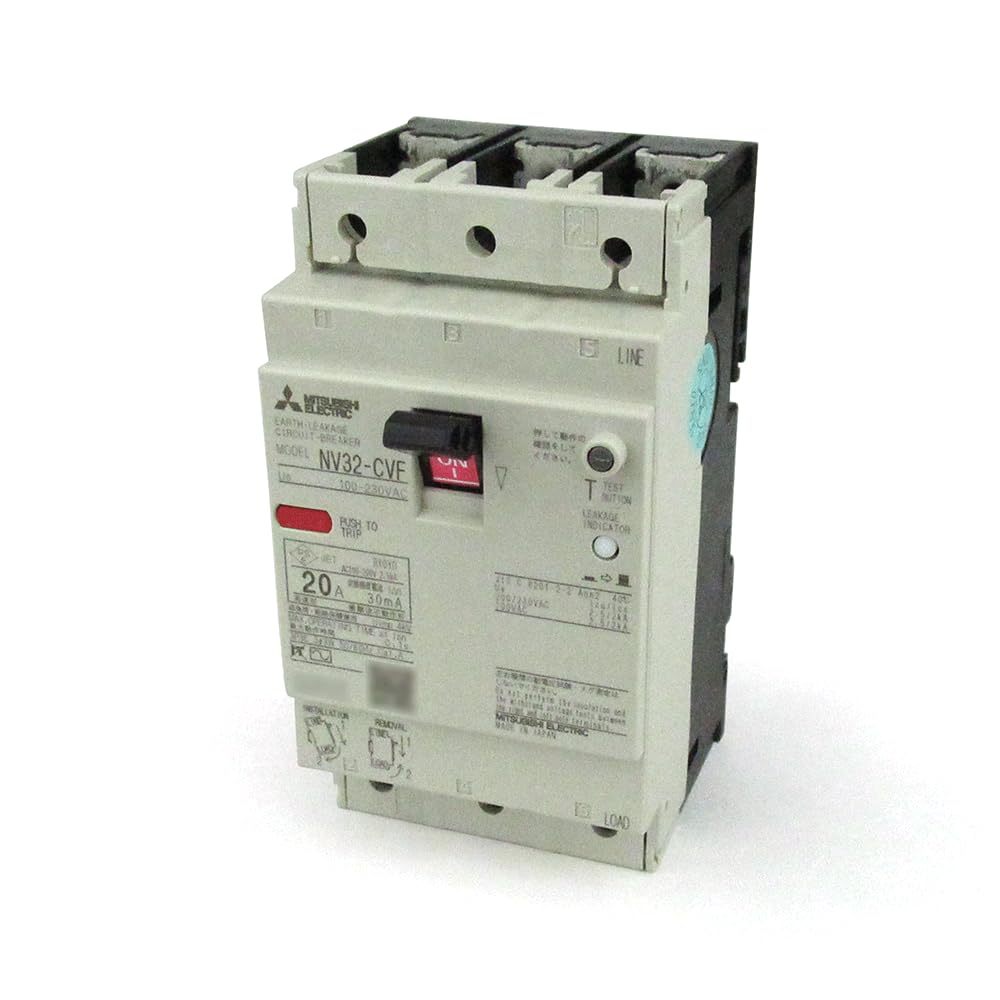 Mitsubishi Electric NV32-CVF 3P 20A 30MA Earth Leakage Circuit Breaker ...