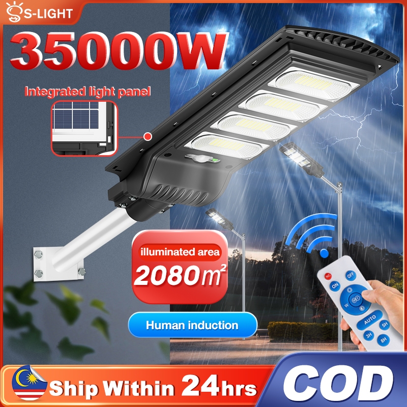 Solar Light 35000W LED Solar Street Light Auto ON / OFF Lampu Outdoor ...