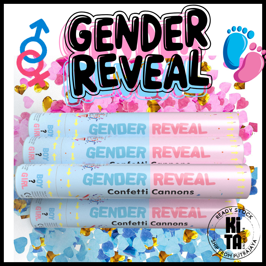 Gender Reveal Party Popper Boy or Girl Party Celebrations Papers ...