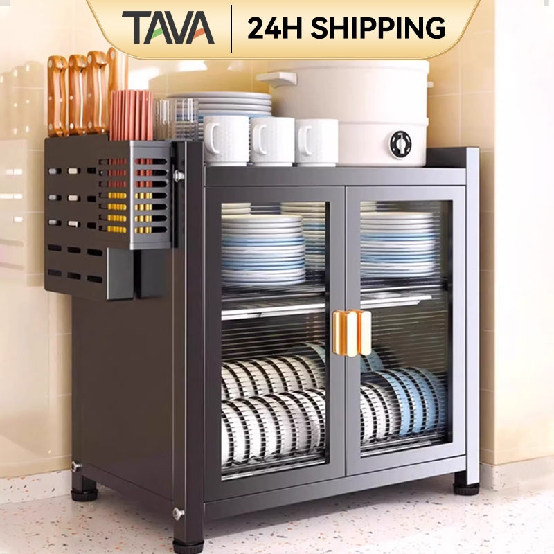 TAVA 2/3Tier Rak Pinggan Stainless Steel Dish Rack Dish Drainer Dish ...