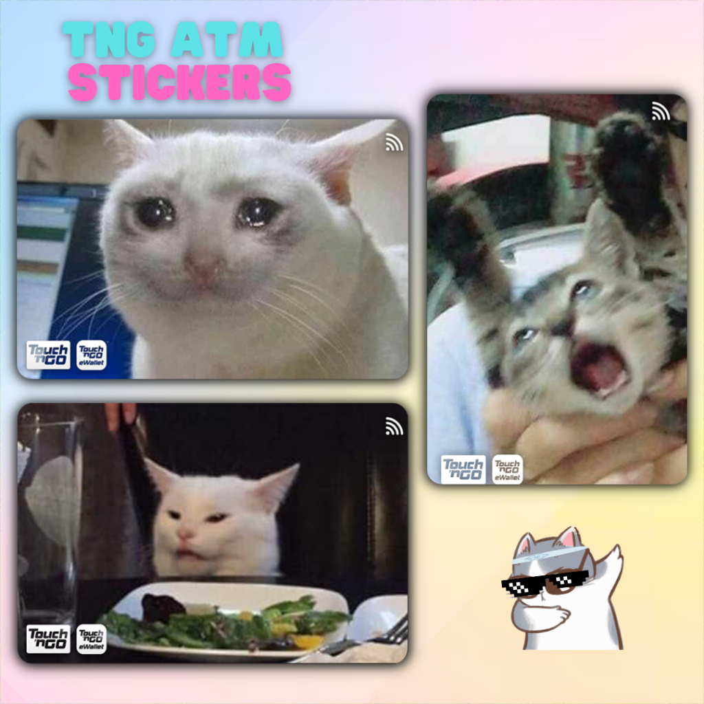 Sticker Cat Memes - Tng / Touch n Go Card Sticker High Quality - ATM ...