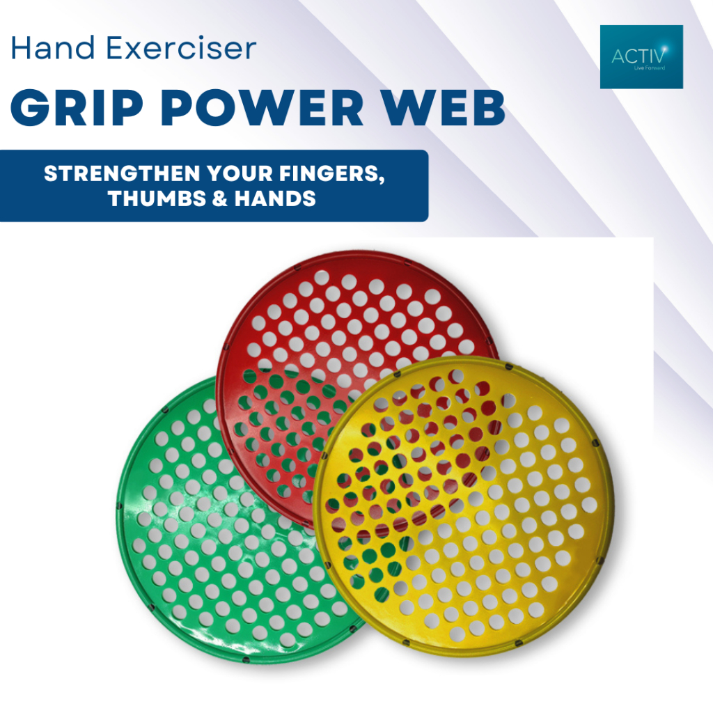Hand & Finger Grip Strengthener | ACTIV Web Exerciser for Wrist ...