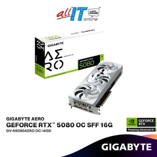 GIGABYTE GeForce RTX 5080 AERO OC SFF 16GB GDDR7 White Graphics Card | GV-N5080AERO OC-16GD