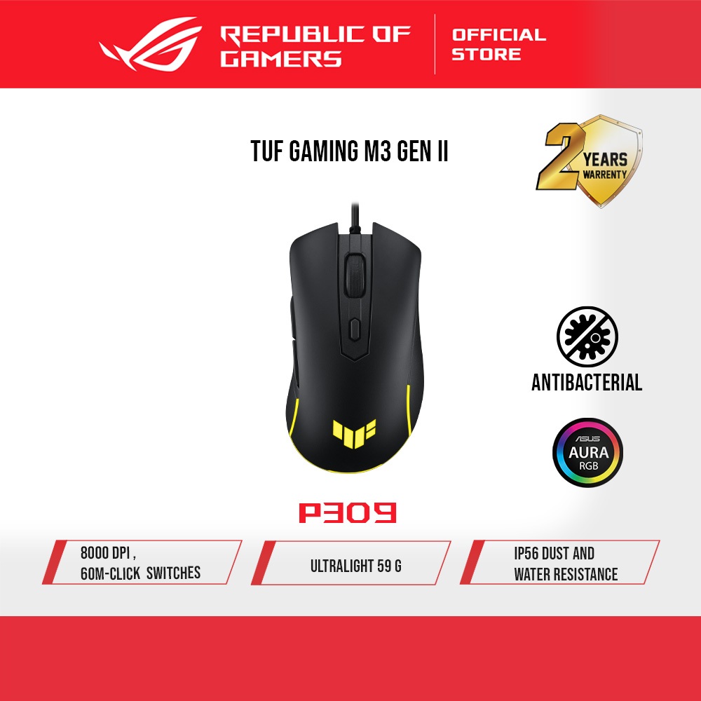 TUF Gaming M3 Gen II P309 Gaming Mouse Wired | Shopee Malaysia