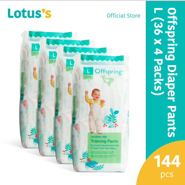 Offspring Diaper Pants L (36 x 4 Packs) | Shopee Malaysia