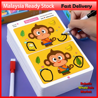 An educational fault finding game reusable wiping paper for focus and attention training