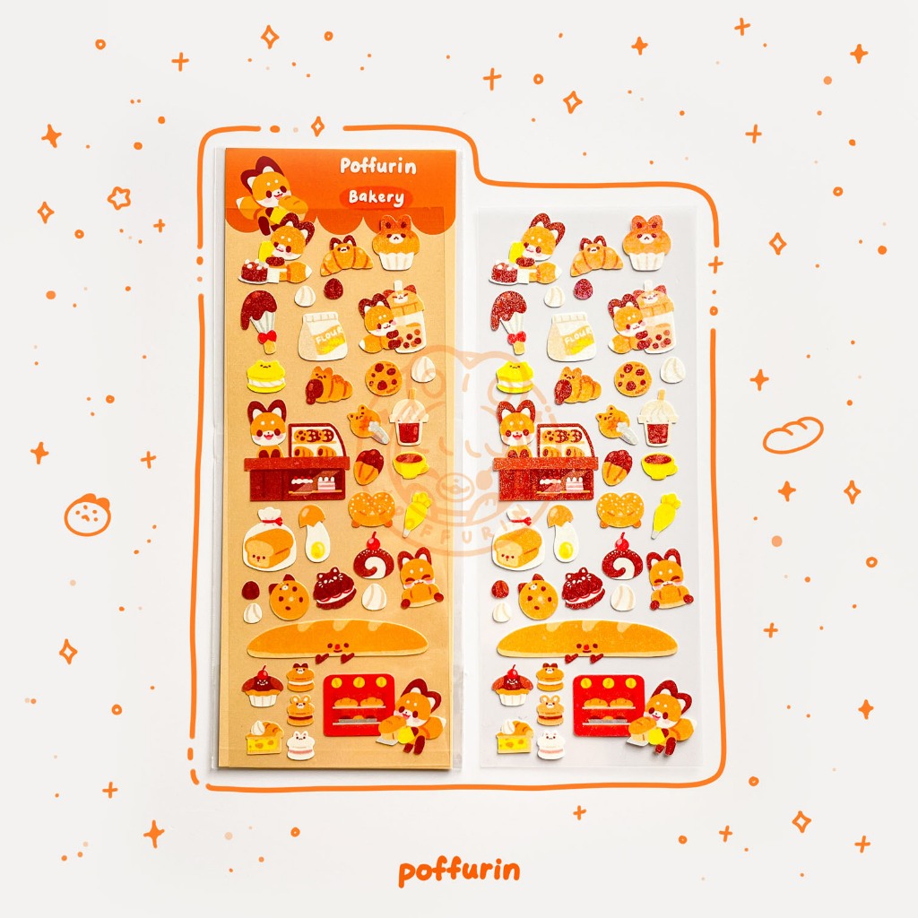 Bakery Deco Sticker Sheet | Shopee Malaysia