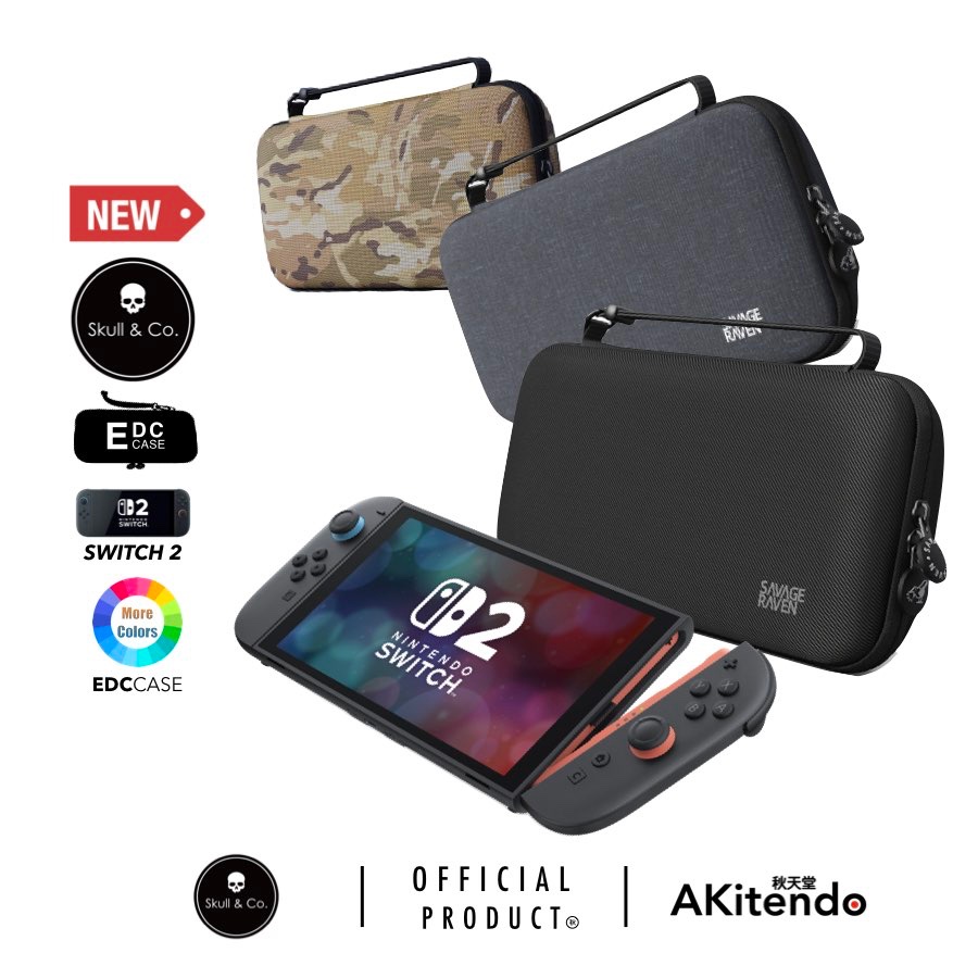 Savage Raven by Skull & Co. EDC Carrying Case for Nintendo Switch 2 ...