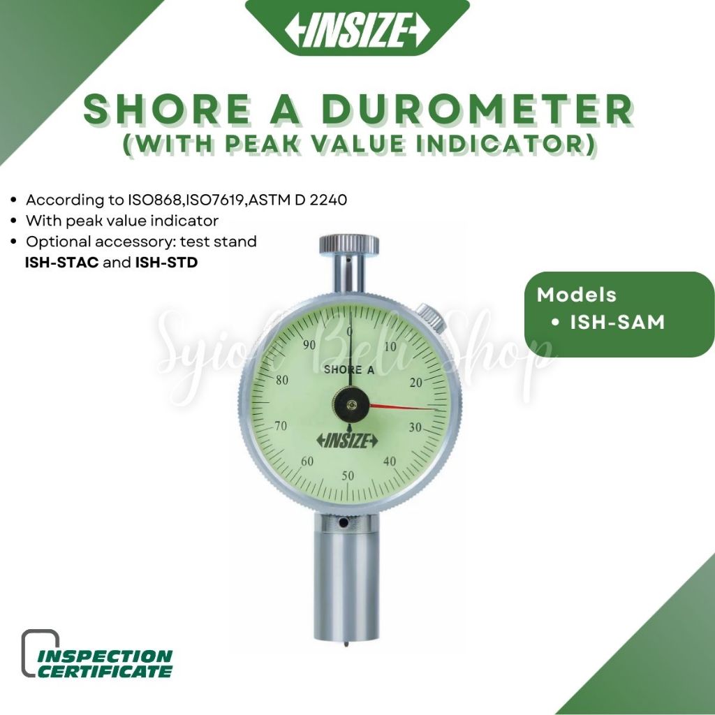 INSIZE SHORE A DUROMETER (WITH PEAK VALUE INDICATOR) INSIZE ISH-SAM ...