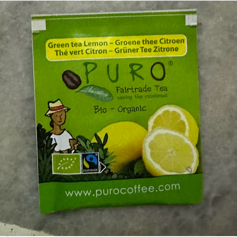 PURO Green tea Lemon ( 2 teabags without box ) | Shopee Malaysia