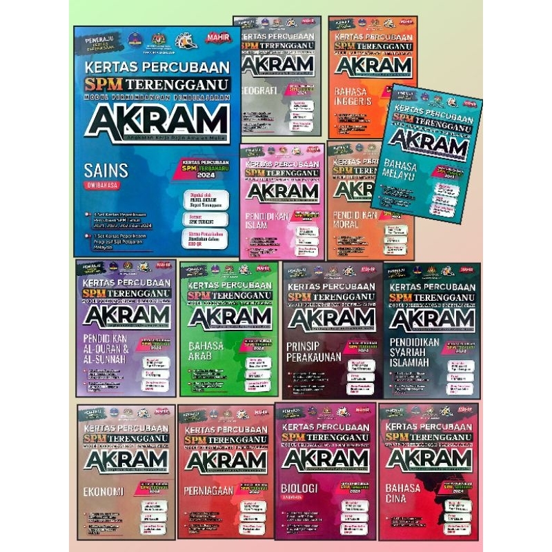 Kertas Percubaan SPM AKRAM Terengganu 🌹 | Shopee Malaysia