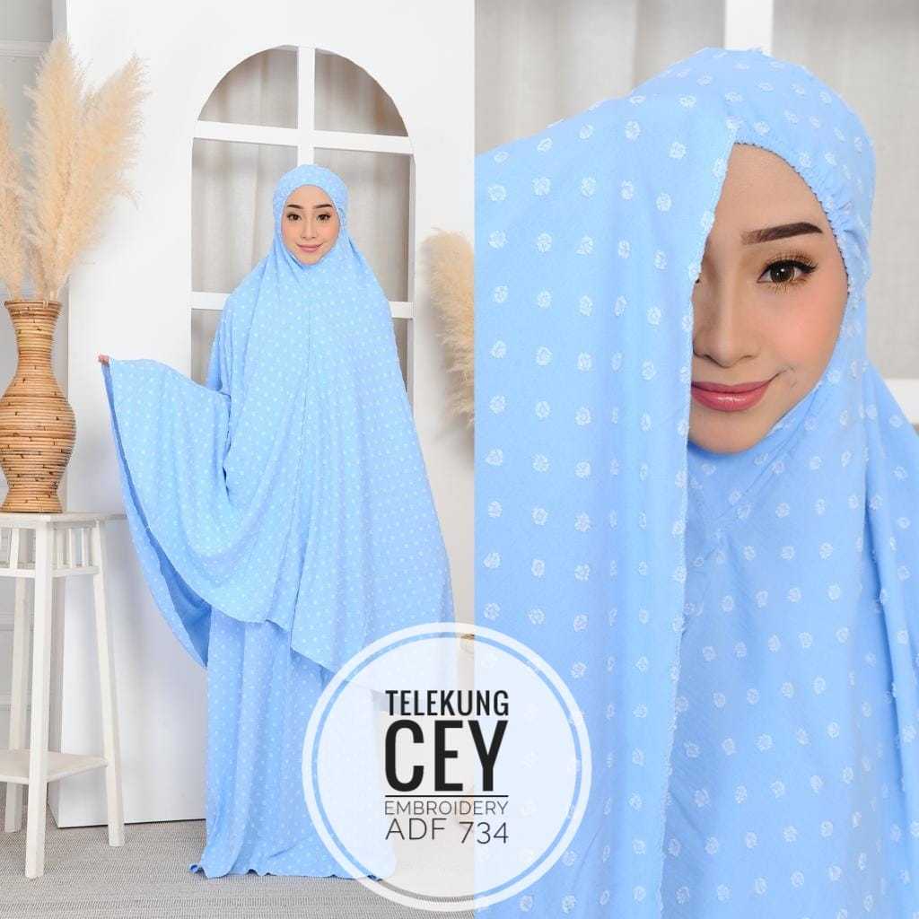 TELEKUNG CEY EMBROIDERY DWI TONE SUPER SELESA [PREMIUM]. TELEKUNG MURAH ...