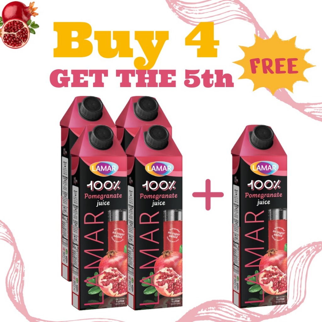 🔥BUY FREE 1🔥 LAMAR 100% Natural Pomegranate Juice || No Sugar