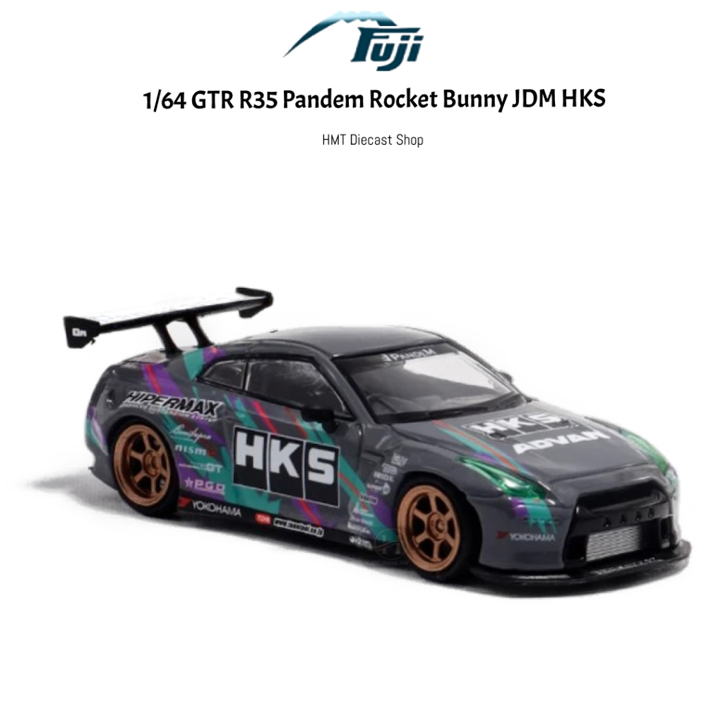FUJI 1/64 GTR R35 Pandem Rocket Bunny JDM HKS (READY STOCK) | Shopee ...