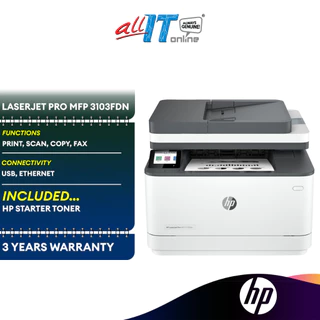 HP LaserJet Pro MFP 3103fdn Printer (Print/Scan/Copy/Fax/Duplex)