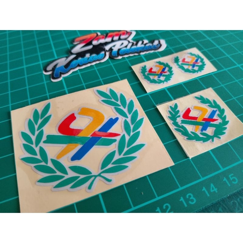 STICKERS BENETTON PANGKAH BUNGA PADI STICKER CUTTING PANTUL CAHAYA ...