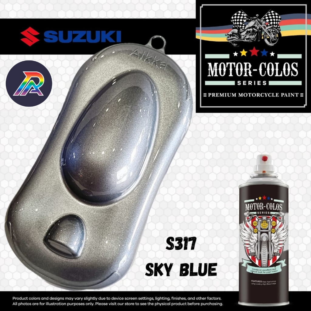 [SUZUKI] AIKKA Motor-Colos Series Aerosol Spray Color Code S317 SKY ...