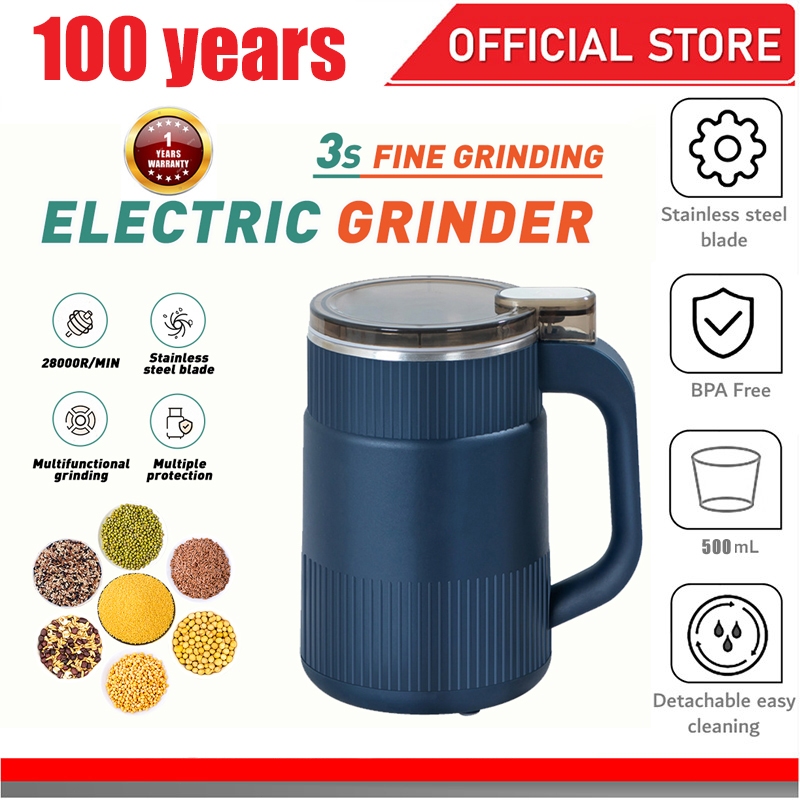 🔥Upgrade 500ml Electric Grinder 300W Strong Power Powder Machine For ...