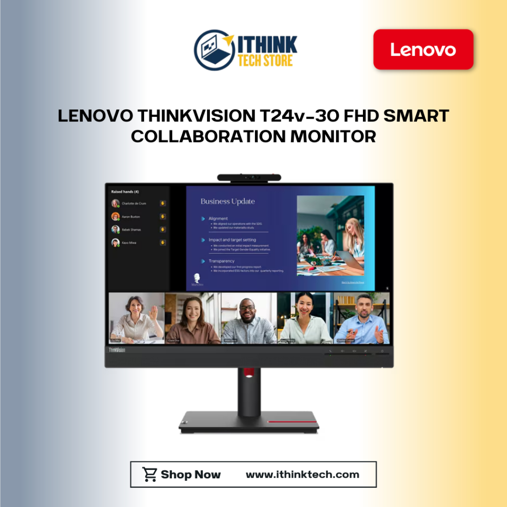LENOVO THINKVISION T24v-30 FHD SMART COLLABORATION MONITOR | Shopee ...
