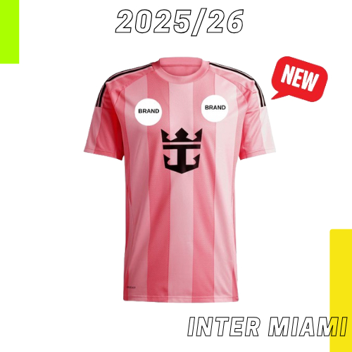 (NEW) Inter Miami IM Home Kit Messi 2025/26 Football Jersey Murah ...