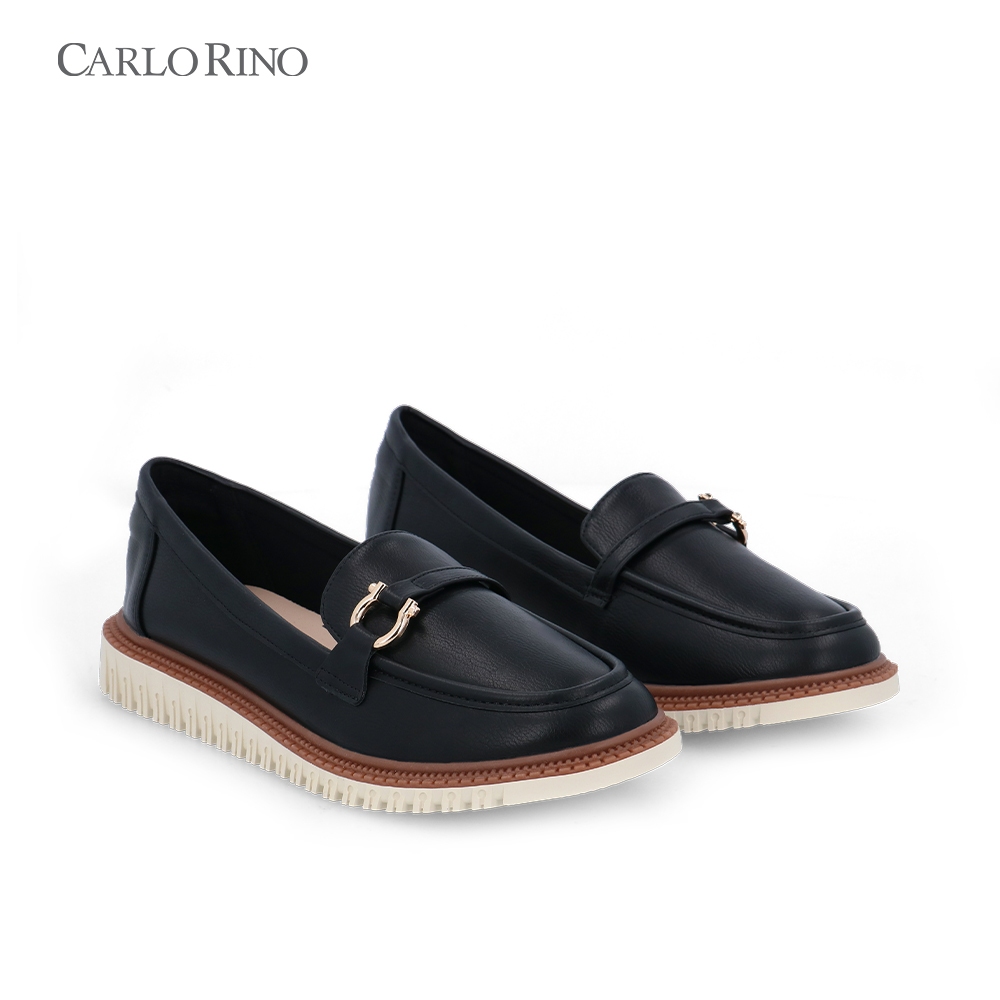 Carlo Rino CR Bree Charm Loafers - Black | Shopee Malaysia