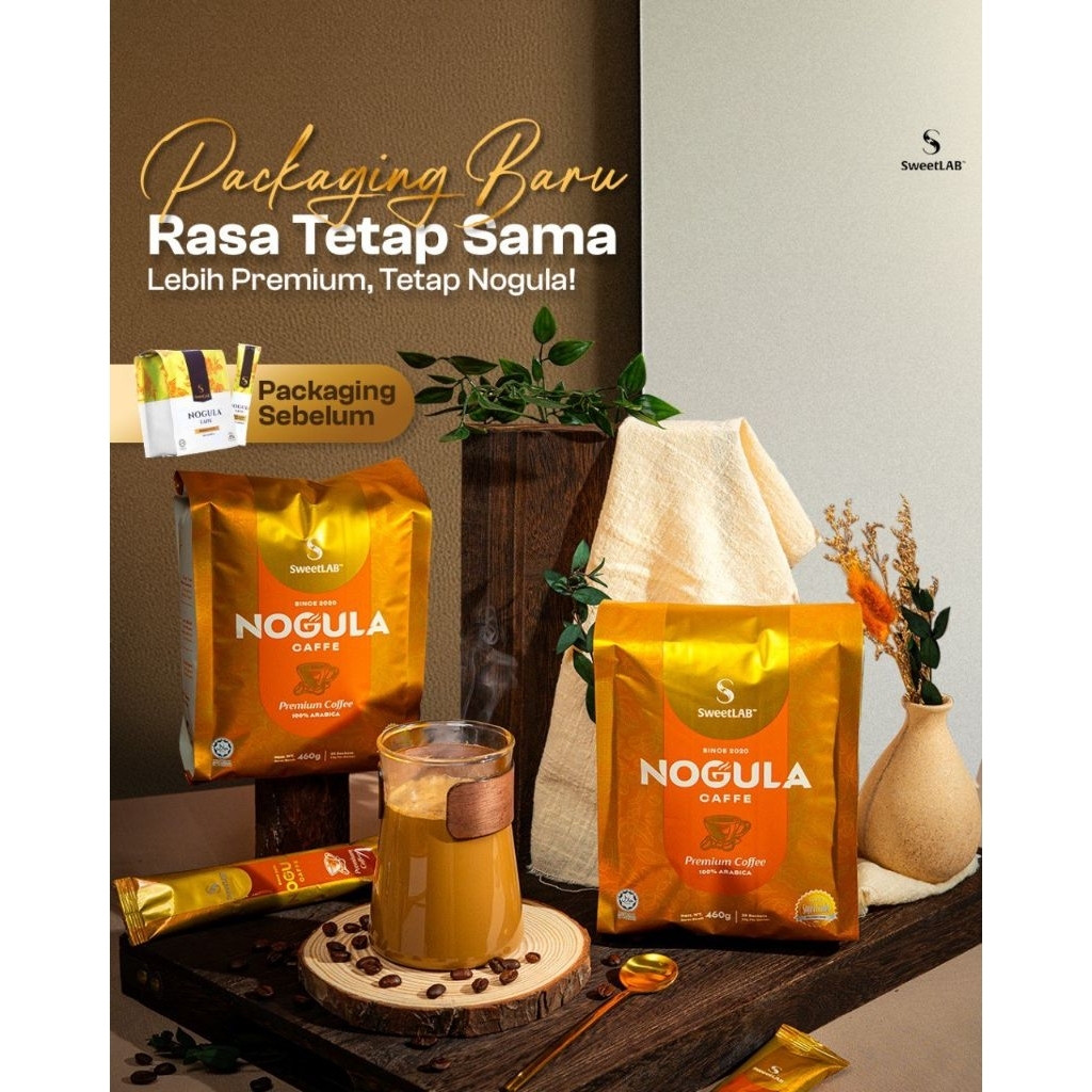 NOGULA CAFFE COFFEE RENDAH GULA SWEETLAB 3IN1 RENDAH KALORI | Shopee ...