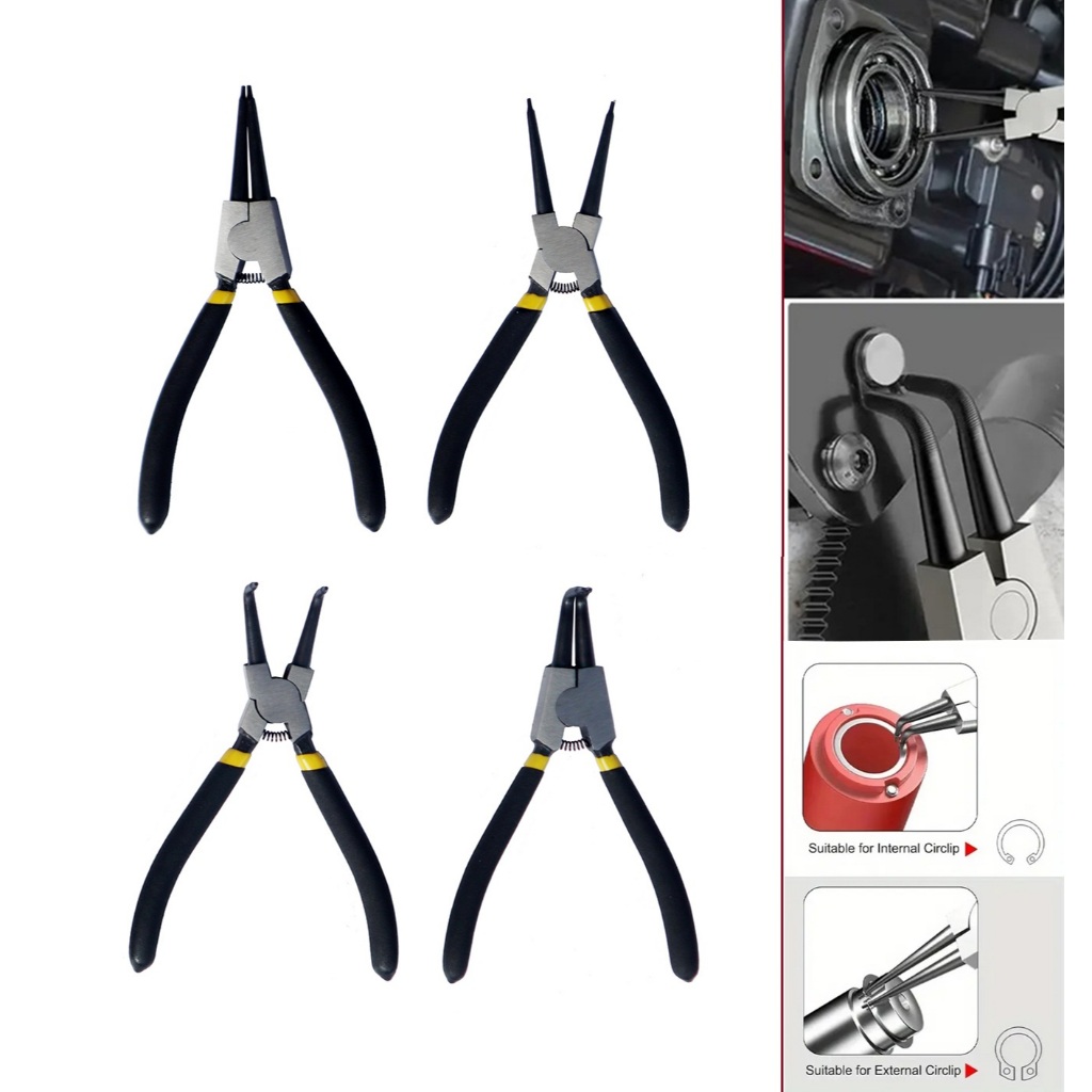 Circlip Plier Snap Ring Plier 7 Inches Internal External Ring Plier for ...