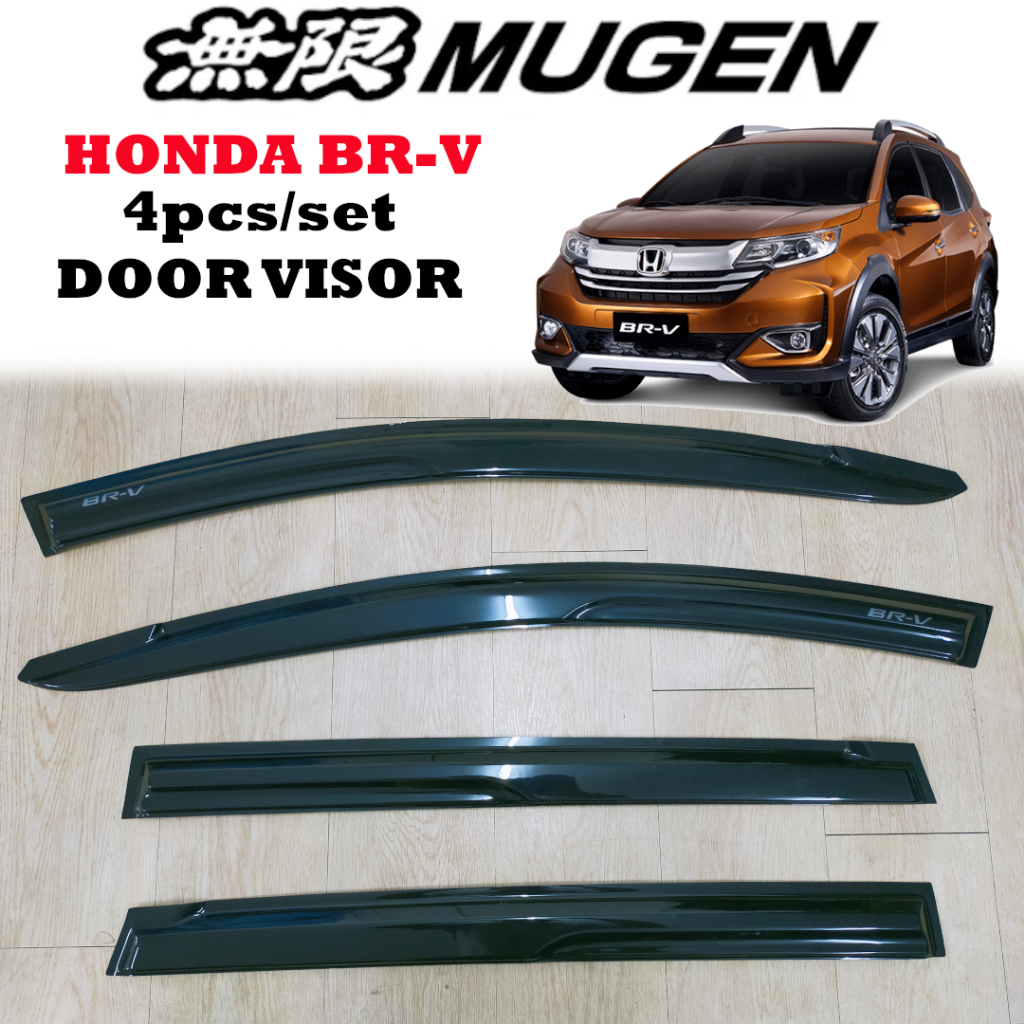 4pcs OEM Honda BRV MUGEN Door Visor Air Press Front Rear Window Cover ...