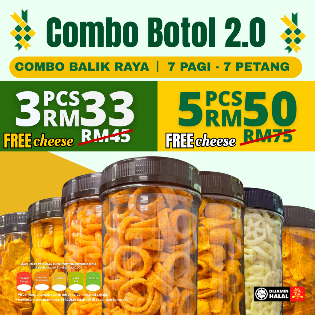 FREE Sos Cheese BOTOL COMBO Kerepek Keropok | Senang Simpan | Majlis ...