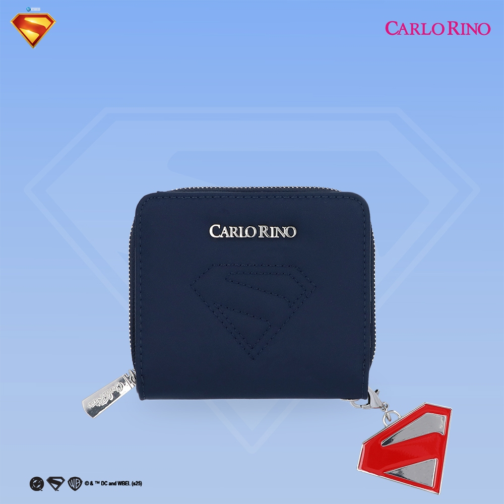 Carlo Rino Superman Short Zip-Around Wallet - Dark Blue | Shopee Malaysia