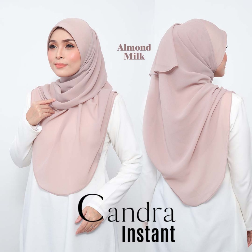 TUDUNG BAWAL INSTANT BERAWNING SCUBA TUDUNG MATERIAL HEAVY CHIFFON, TUDUNG BAWAL EXPRESSS BIDANG 50 & 55 (CANDRA PLAIN)