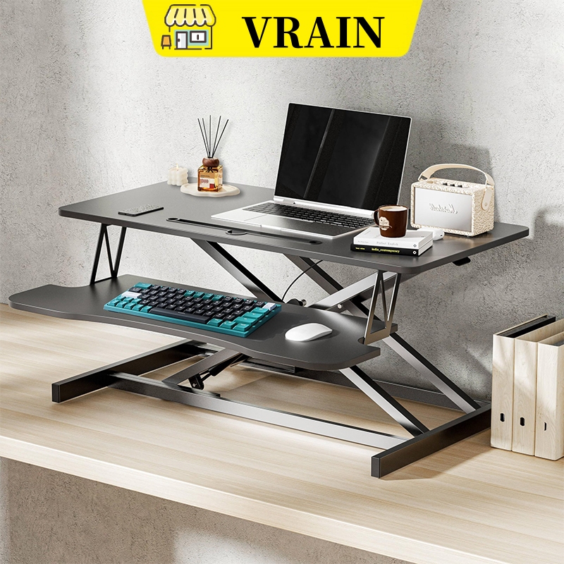 Standing Desk Converter 80*40cm Height Adjustable Desk Riser with ...
