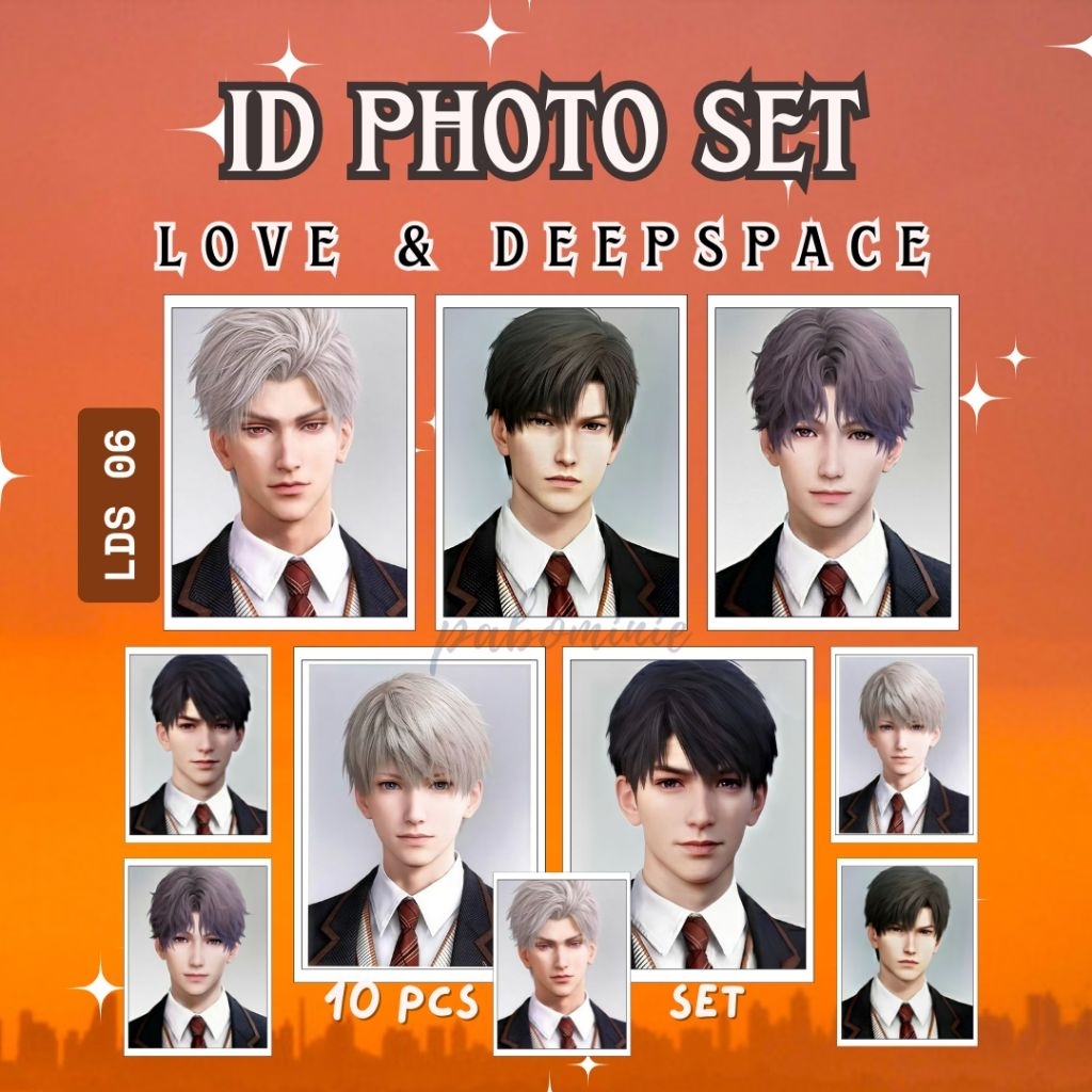 ＝LOVE ID Photo LOVE AND DEEPSPACE ID PHOTO SYLUS RAFAYEL LADS CALEB ZAYNE XAVIER