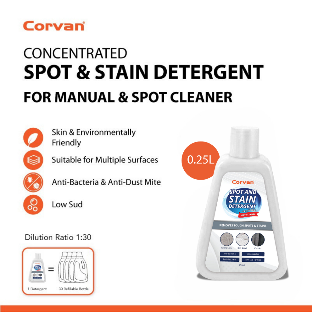 Corvan Multi-Surface Spot and Stain Detergent (250ml) | Shopee Malaysia