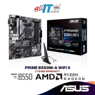 ASUS PRIME B550M-A WIFI II Micro ATX (mATX) AMD Motherboard | AMD AM4 Socket