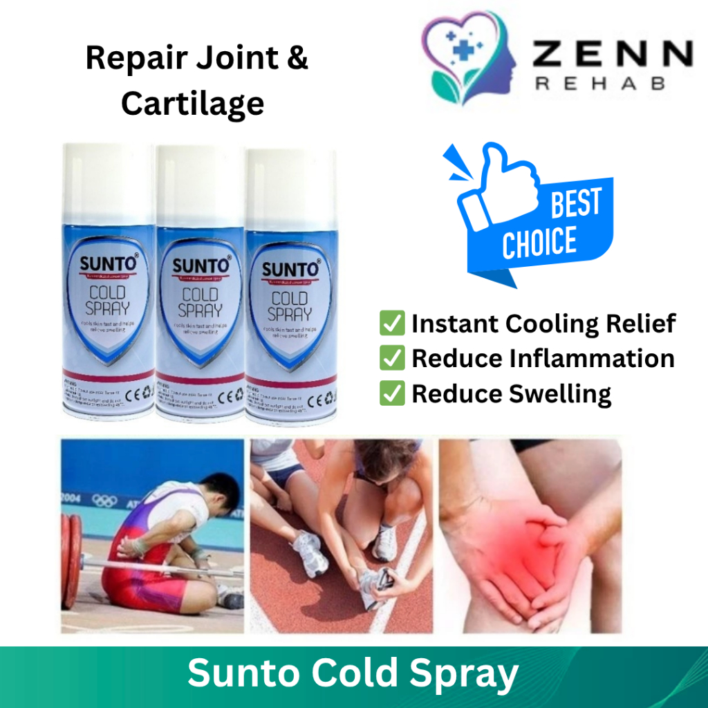 Sunto Cold Spray/Sport Reliever Pain Muscle Spray Sakit Otot 230ml ...