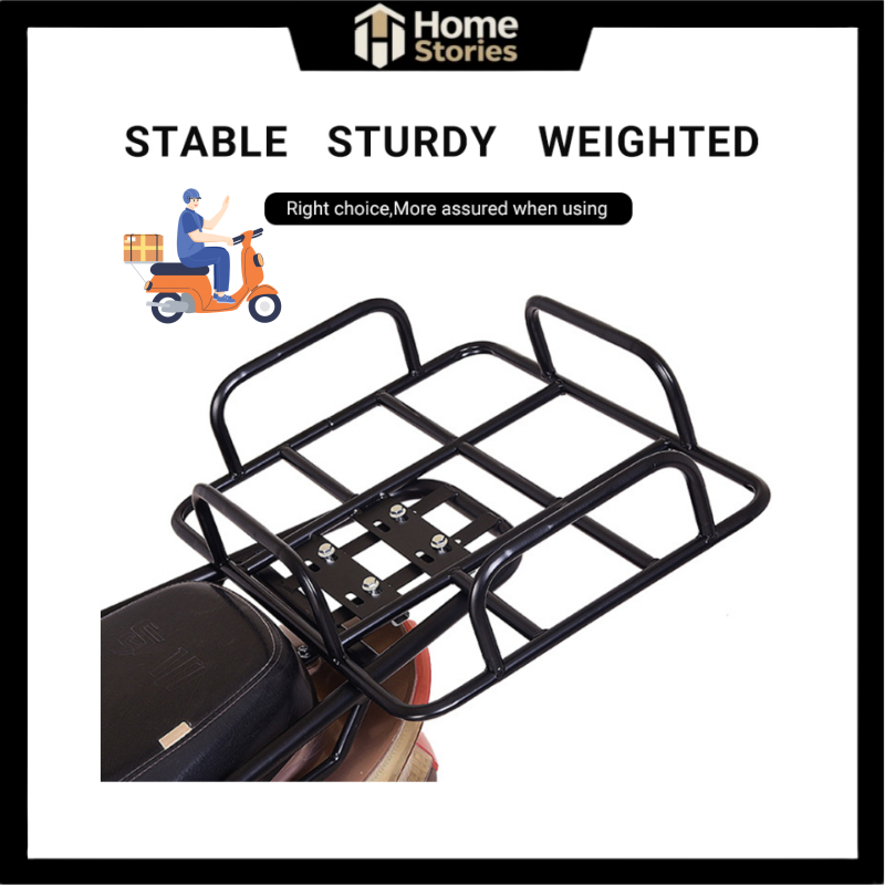 Motorcycle Delivery Bag Rack Universal Carrier Tailstock Rear Seat Rack ...