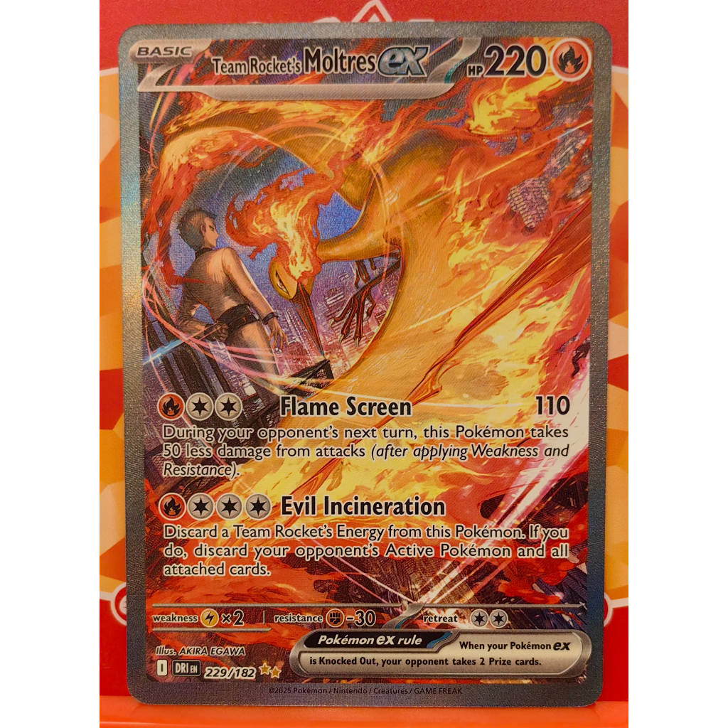 Team Rocket's Moltres ex - 229/182 - SV10: Destined Rivals (DRI ...