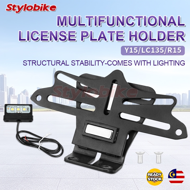 Y15 LC135 R15 Universal Number Plate Brakcet Belakang Lipat Foldable ...