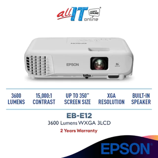 Epson EB-E12 XGA 3LCD 3,600 Lumens Projector
